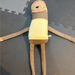 Finkelstein Brown and Yellow Stuffed Sloth Toy